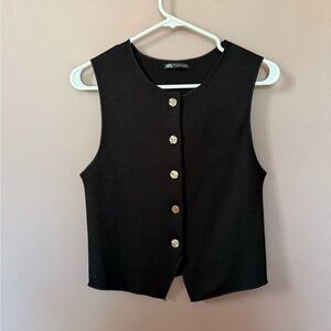 Zara knit stretch vest